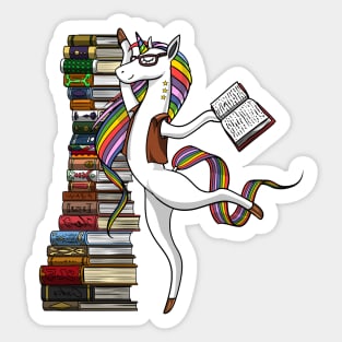 Unicorn Librarian Sticker